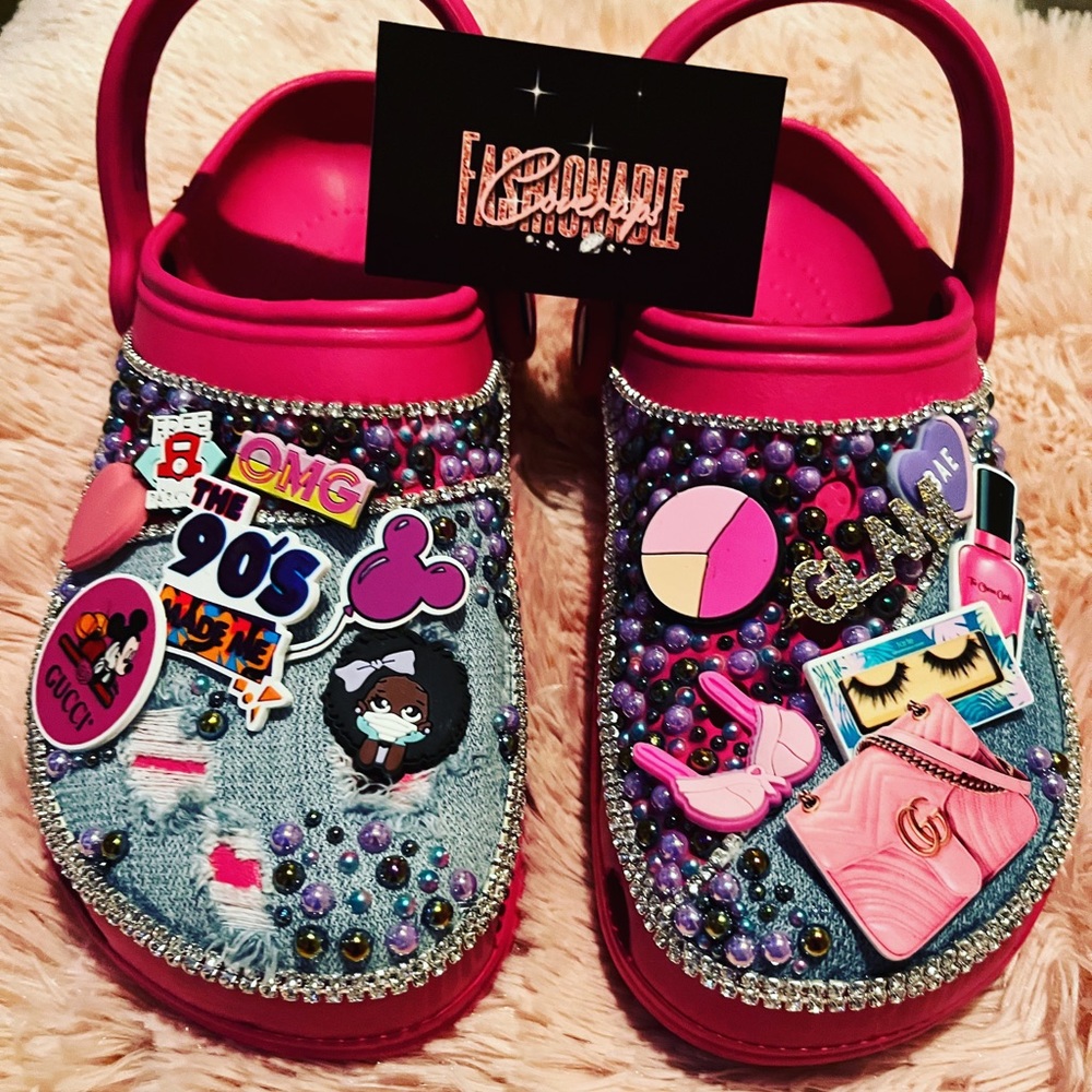 FashionableCoverup Blinged out Crocs
